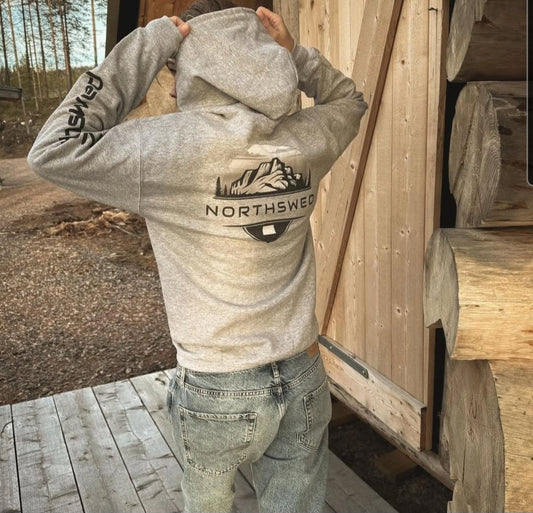 Hoodie med dragkedja unisex NS mountain