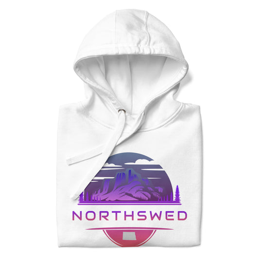Hoodie Premium unisex NS mountain lila/rosa
